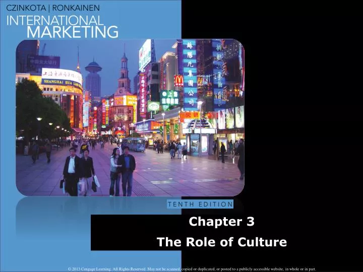 chapter 3 the role of culture