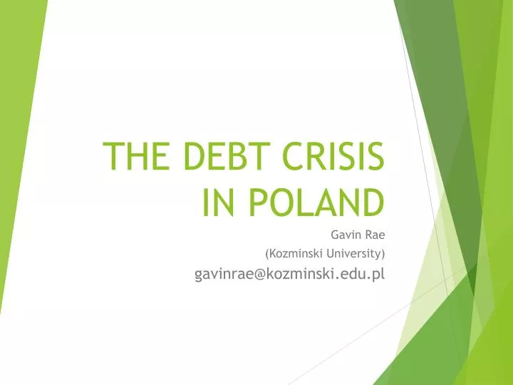 the debt crisis in poland