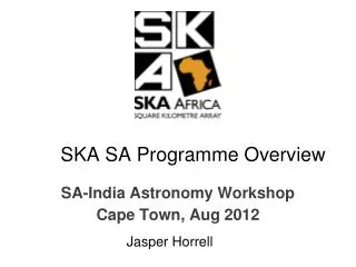 SKA SA Programme Overview