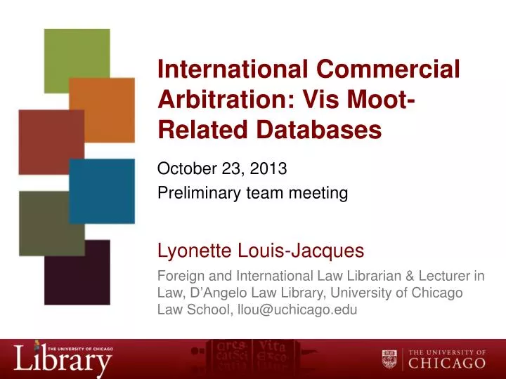international commercial arbitration vis moot related databases