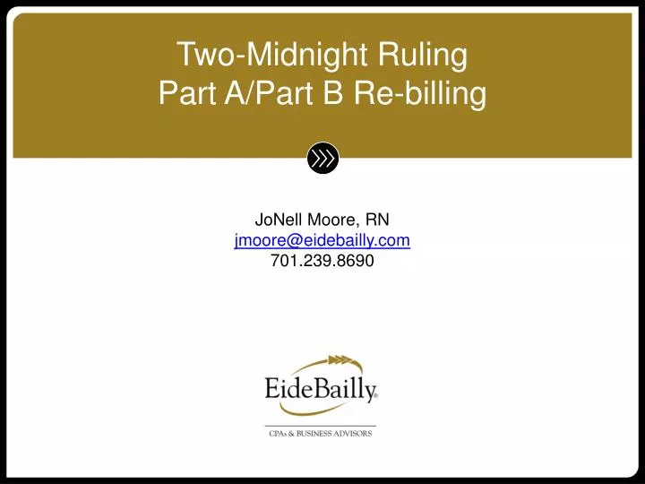 two midnight ruling part a part b re billing