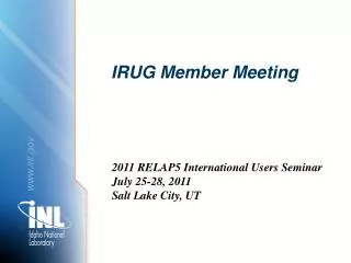 IRUG Member Meeting