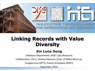 Linking Records with Value Diversity
