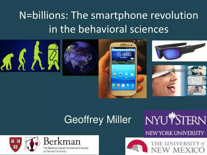 n billions the smartphone revolution in the behavioral sciences