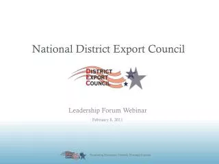 National District Export Council