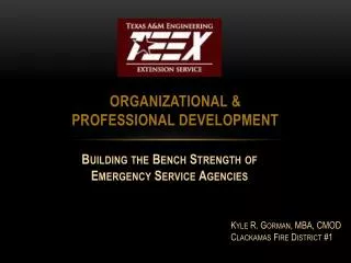 Organizational &amp; Professional Development