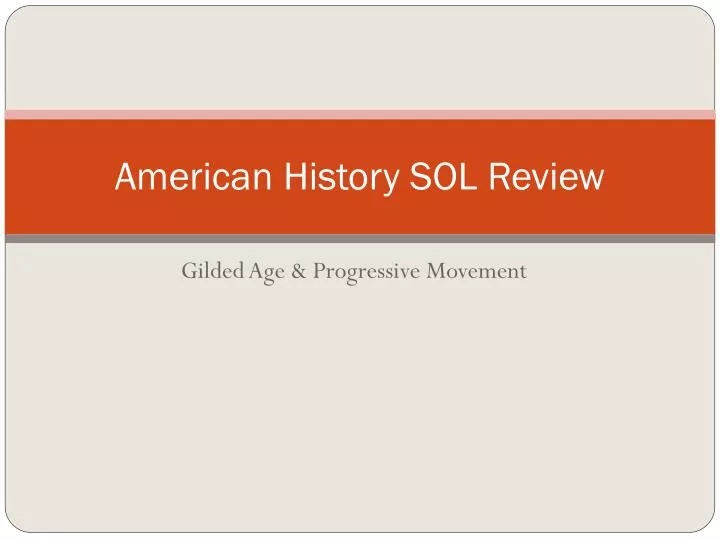 american history sol review