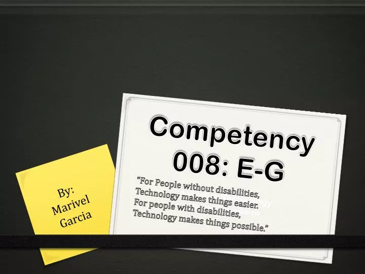 competency 008 e g