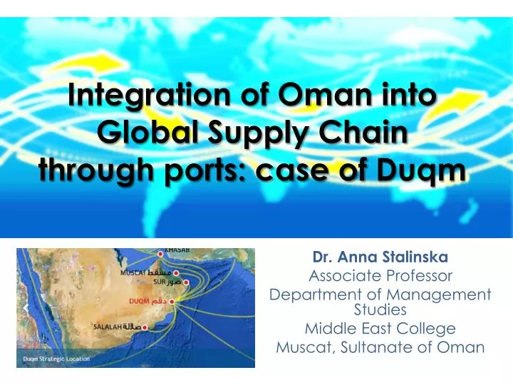 integration of oman into global supply chain through ports case of duqm