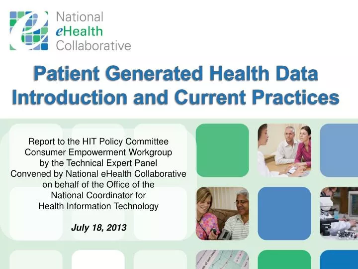 patient generated health data introduction and current practices