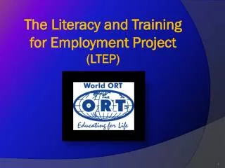 The Literacy and Training for Employment Project (LTEP)