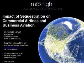 Impact of Sequestration on Commercial Airlines and Business Aviation