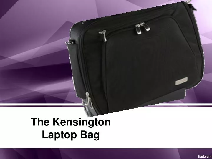 the kensington laptop bag