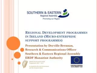 Regional Development programmes in Ireland (Micro-enterprise support programmes)