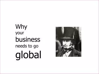 Why your business needs to go global
