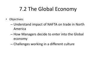 7.2 The Global Economy