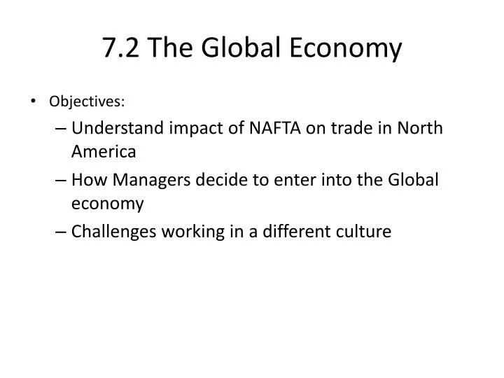 7 2 the global economy
