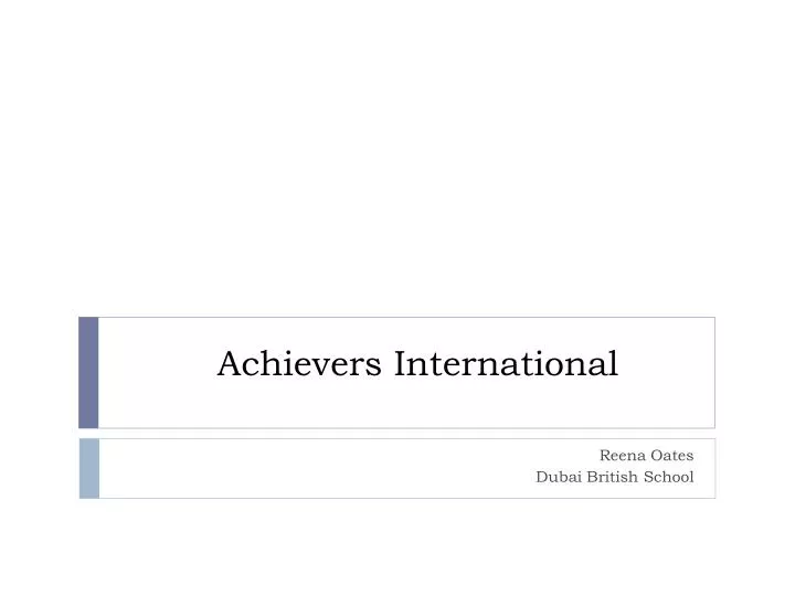 achievers international