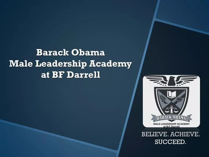 barack obama male leadership academy at bf darrell