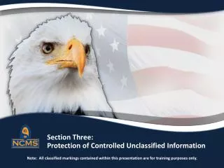 Protection of Controlled Unclassified Information Overview