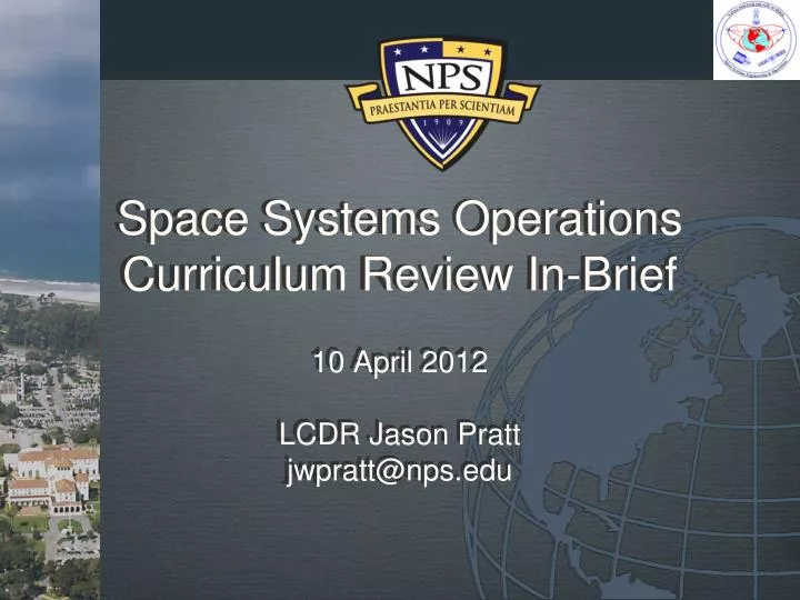 space systems operations curriculum review in brief