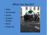 What Can You Do?