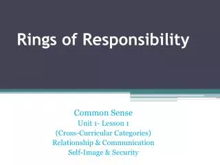 Rings of Responsibility
