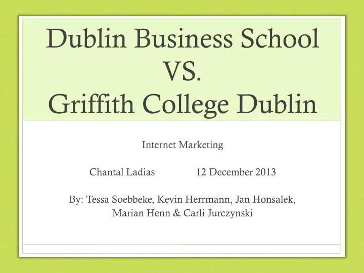 dublin business school vs griffith college dublin
