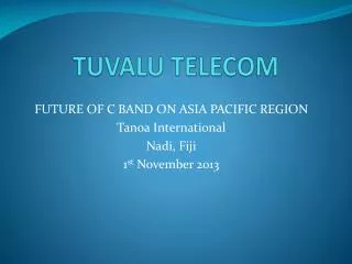 TUVALU TELECOM