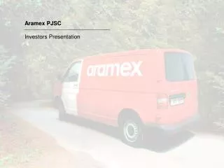 Aramex PJSC Investors Presentation