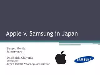 Apple v. Samsung in Japan