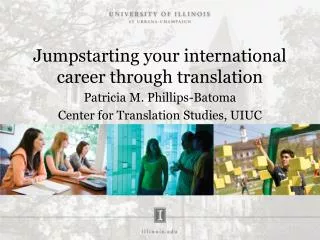 Jumpstarting your international career through translation