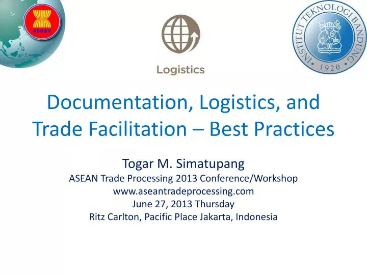 documentation logistics and trade facilitation best practices