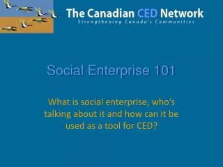 Social Enterprise 101