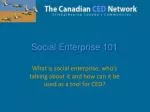 Understanding Social Enterprise for Community Development Success - slide 1