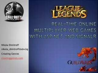 Real-time Online Multiplayer Web Games with ASP.NET and SignalR