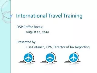 International Travel Training