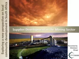 Supplier Development in the Mining Sector