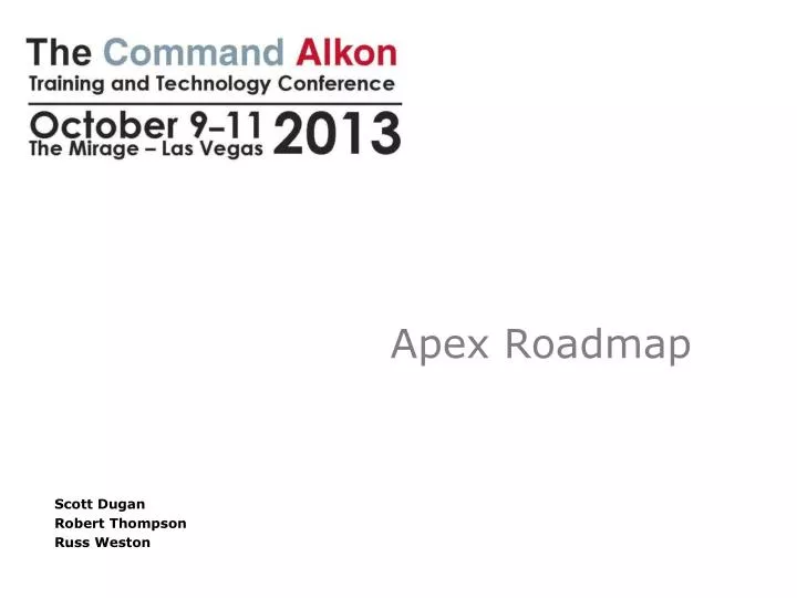 apex roadmap