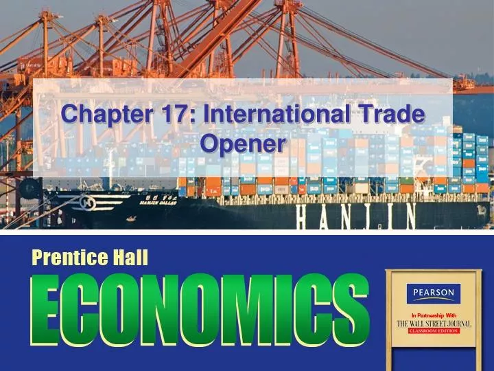 chapter 17 international trade opener