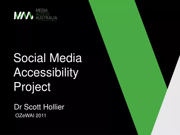 social media accessibility project