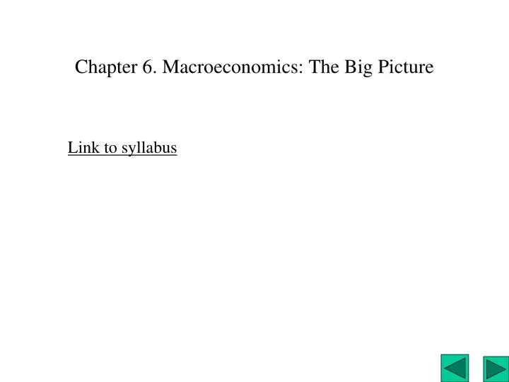 chapter 6 macroeconomics the big picture