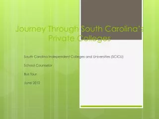 Journey Through South Carolina’s Private Colleges