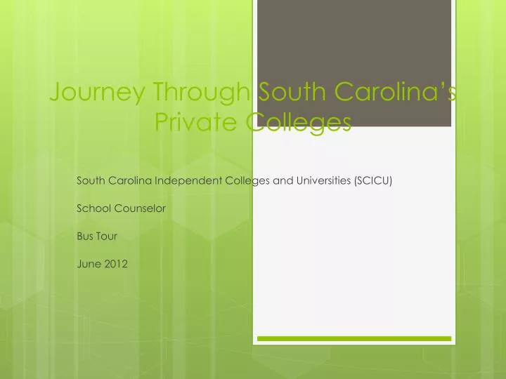 journey through south carolina s private colleges