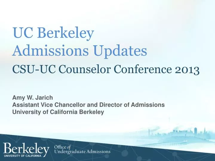 uc berkeley admissions updates