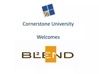 Cornerstone University Welcomes