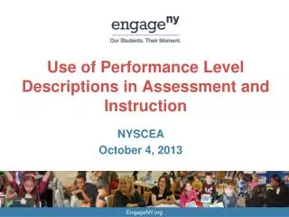 Use of Performance Level Descriptions in Assessment and Instruction