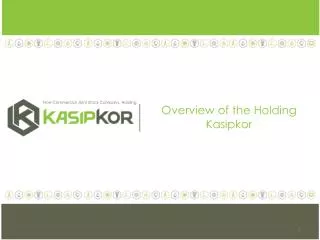 Overview of the Holding Kasipkor