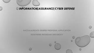 Information Assurance/Cyber Defense