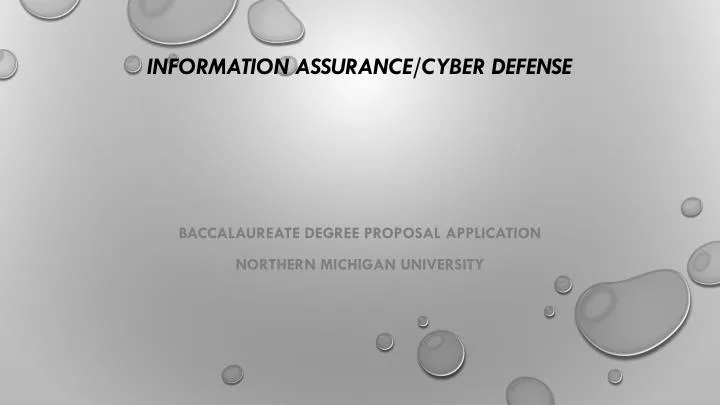 information assurance cyber defense